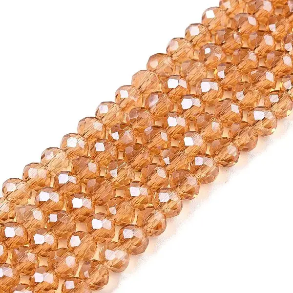 Electroplate Glass Beads Strands
