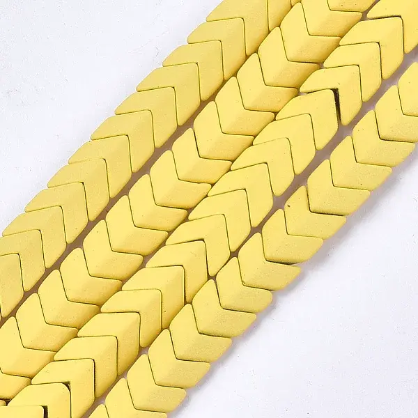 Spray Painted Non-magnetic Synthetic Hematite Beads Strands