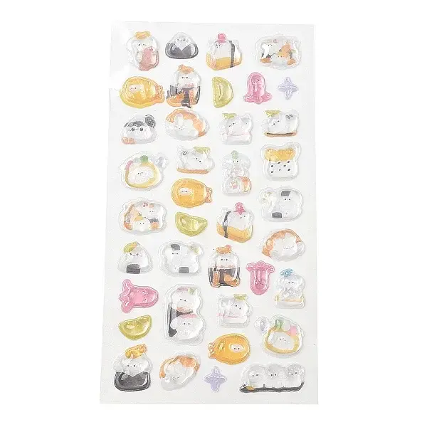 Plastic 3D Puffy Stickers