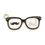 Father's Day Alloy Enamel Pendants