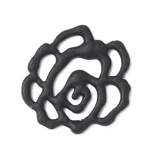 Rack Plating Spray Painted Alloy Cabochons