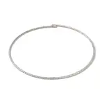 Rack Plating Brass Cubic Zirconia Elasticity Necklaces