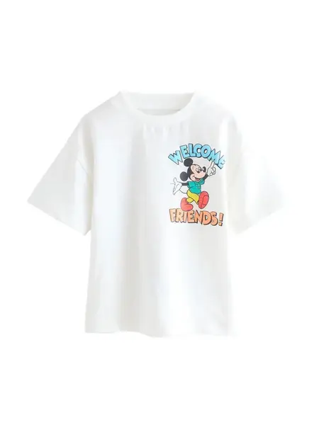 Next Tričko 'Mickey Mouse'  svetlomodrá / zelená / červená / biela