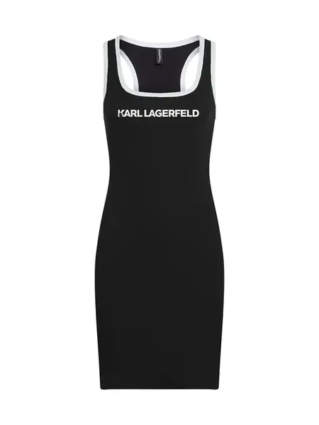 Karl Lagerfeld Šaty  čierna / biela