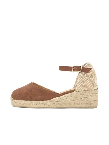 Castañer Espadrilky 'Carol'  béžová / hnedá