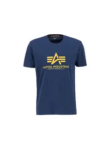 ALPHA INDUSTRIES Tričko 'Basic'  námornícka modrá