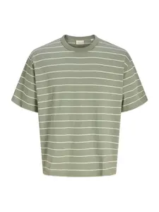 Jack & Jones Plus Tričko 'JORSAVONA'  nefritová / biela