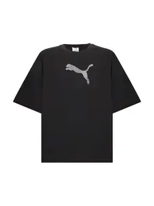 PUMA Tričko 'ESS'  čierna / priehľadná