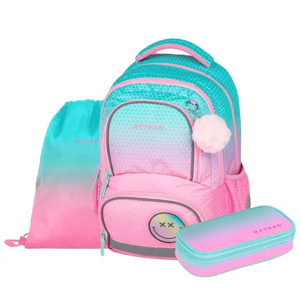 Školský set OXY NEXT Ombre Pink, 3 ks