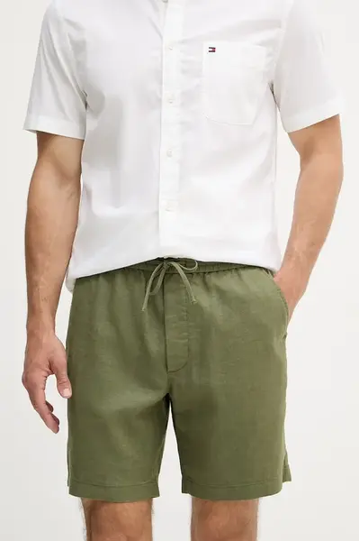 Tommy Hilfiger šortky pánske s ľanom
