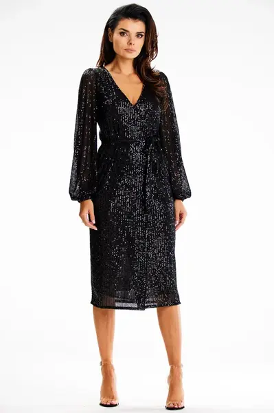 Awama Woman's Dress A632 Black
