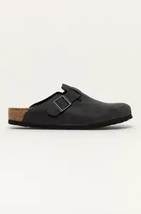 Nubukové šľapky Birkenstock Boston SFB