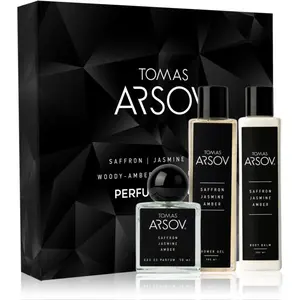 Tomas Arsov Saffron Jasmine Amber Parfume Gift Set dárková sada unisex 3 ks