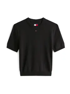 Tommy Jeans Mikina 'ESSENTIAL'  čierna