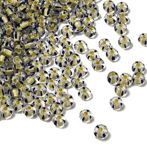 Transparent Stripe Glass Seed Beads