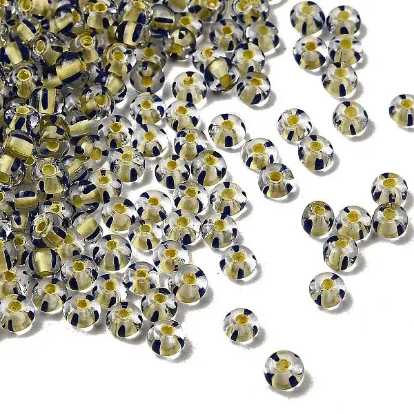 Transparent Stripe Glass Seed Beads