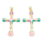 Brass Enamel Pendants