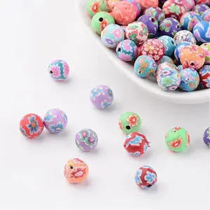 8mm Handmade Polymer Clay Beads