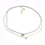 Faceted Natural Labradorite Tiered Necklaces