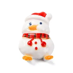 Christmas Duck Theme Opaque Resin Cabochons