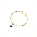 Real 18K Gold Plated 201 Stainless Steel Adjustable Cuff Bangles