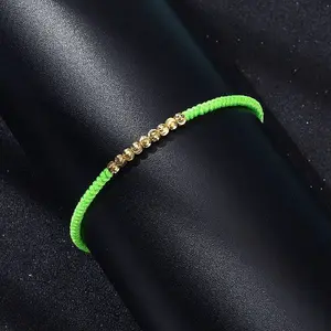Polyester Cord Braided Bead Bracelets for Women
