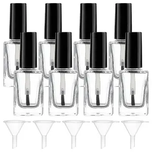 Transparent Glass Nail Polish Empty Bottle