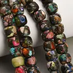 Dyed Synthetic Imperial Jasper Beads Strands