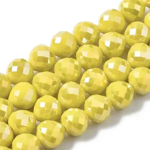Electroplate Glass Beads Strands