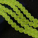 Baking Paint Transparent Glass Bead Strands