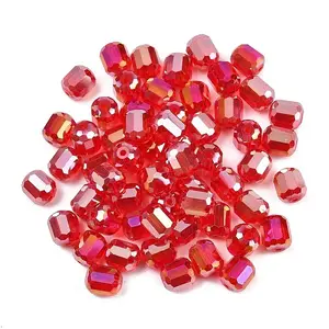 Electroplate Column Glass Beads