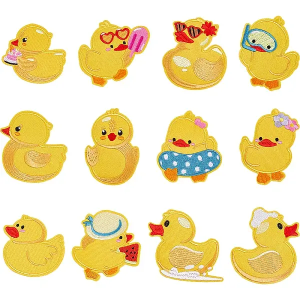 12Pcs Computerized Embroidery Polyester Iron on/Sew on Patches