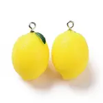 Opaque Resin Fruit Pendants