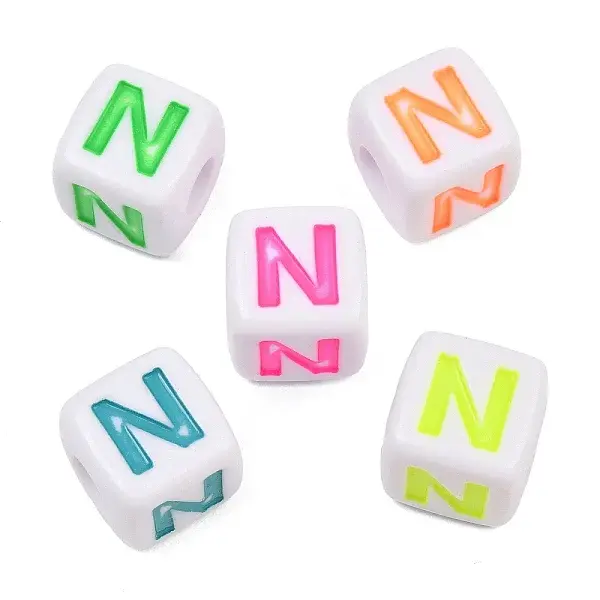Opaque Acrylic Enamel European Beads