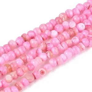 Natural Freshwater Shell Dyed Beads Strands