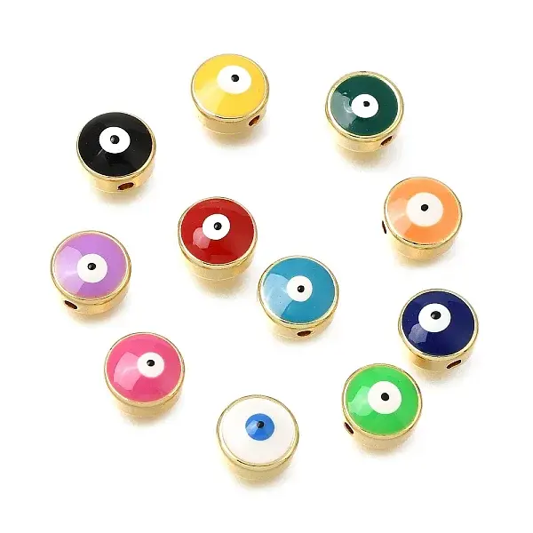 Brass Enamel Beads