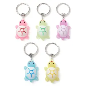 5Pcs Luminous PVC Pendants Keychains