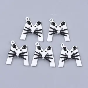 Spray Painted Alloy Pendants