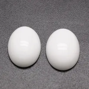 Oval Opaque Glass Cabochons