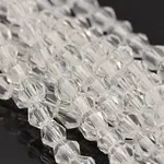 Faceted Bicone Glass Beads Strands