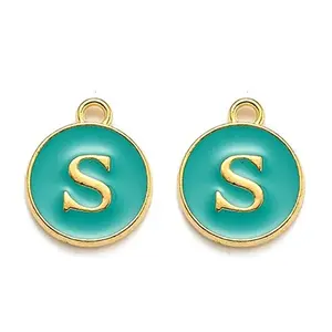 Golden Plated Alloy Enamel Charms