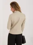 Béžová dámska kožená bunda