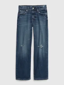 GAP Dětské Džíny Loose indigo - Holky