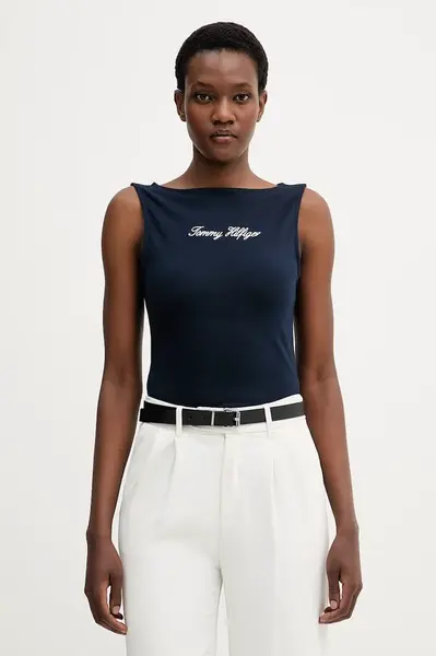Tommy Hilfiger top dámsky bavlnený s elastanom
