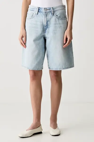 Levi's šortky dámské bavlněné SQUARE PEG