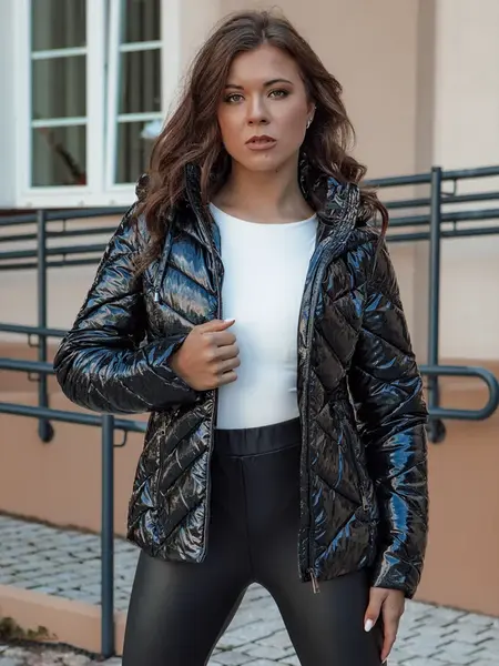 Dámska čierna prešívaná bunda PATIS