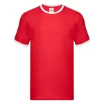 Men's red t-shirt Ringer Fruit of the Loom