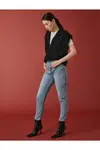 Koton džínsy s vysokým pásom a detailom retiazky - Mom Jeans