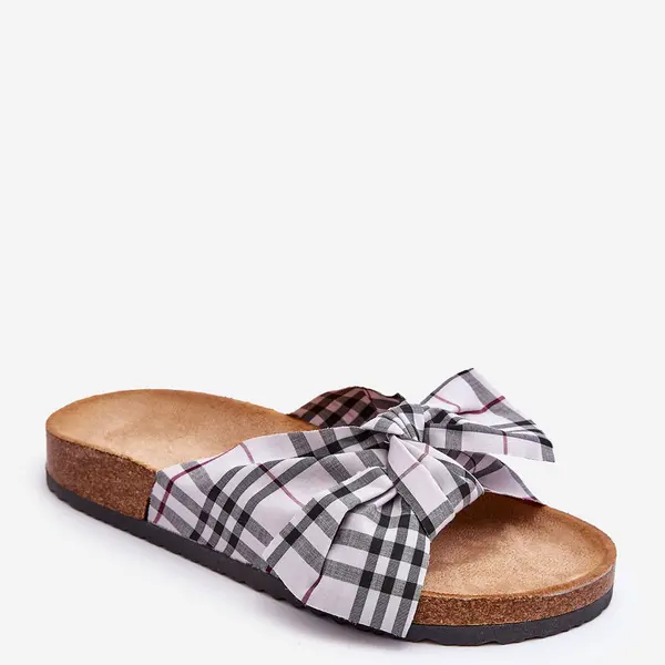 Boto Dámske flip -flops s lukom na platforme Gray Vero