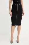 Sukně Elisabetta Franchi černá barva, midi, pouzdrová, GO13456E2